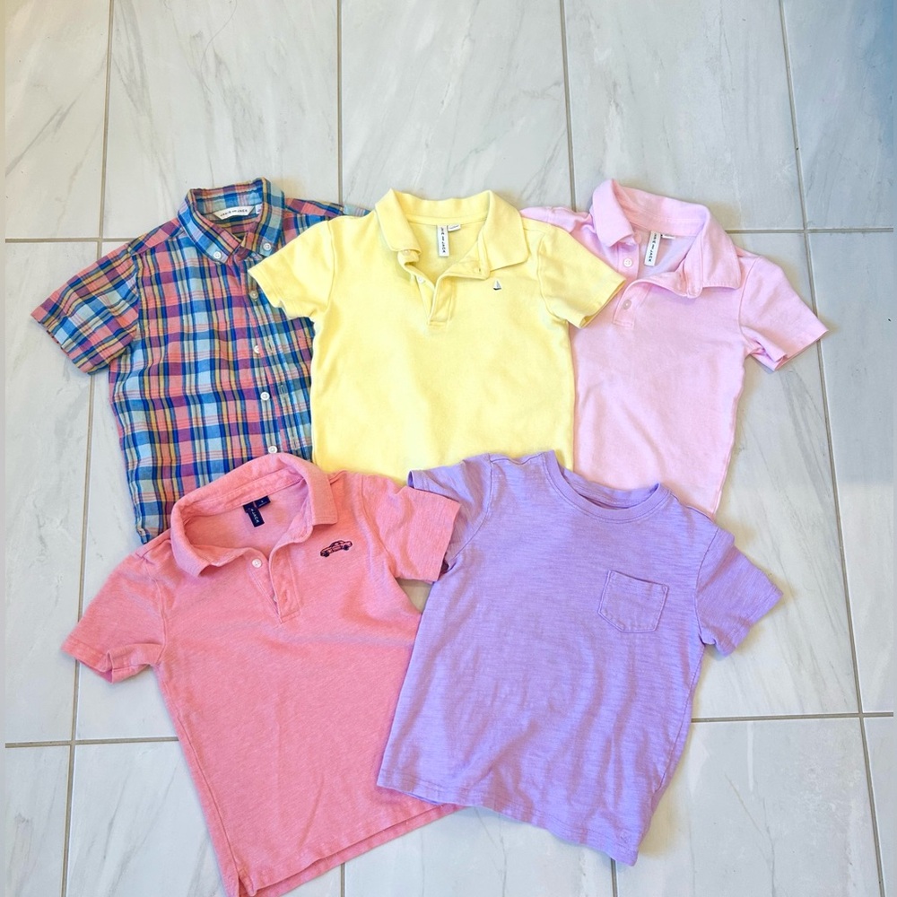 ❗️SALE❗️Janie and Jack boys 5T spring polo bundle!